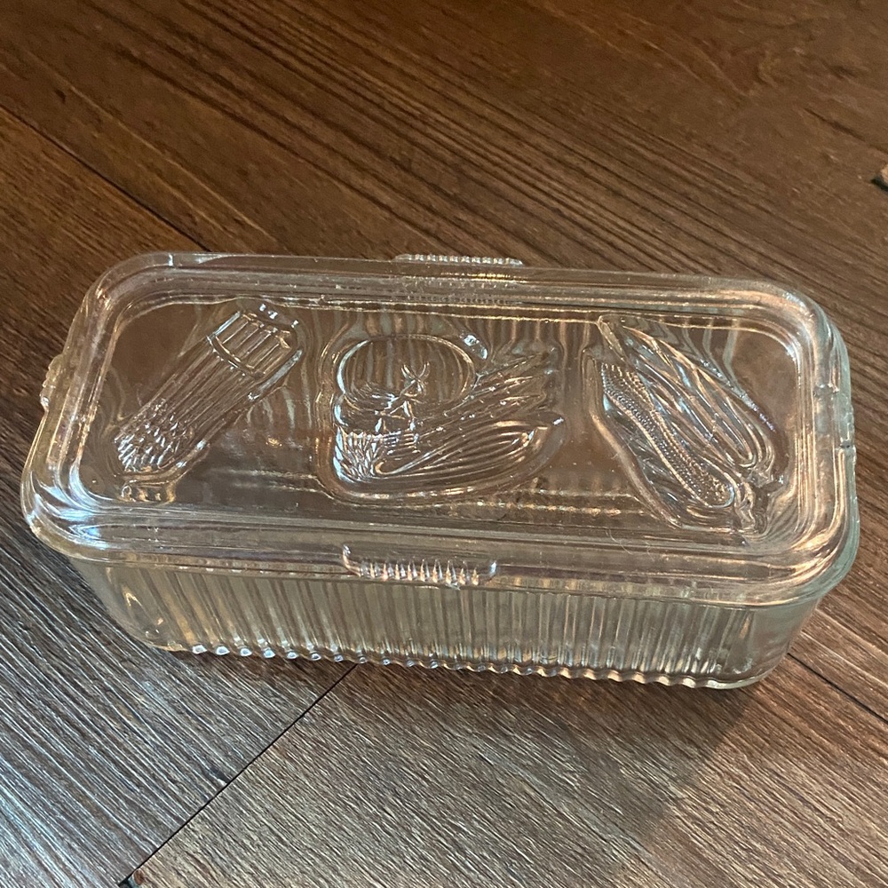 Vintage Federal Glass refrigerator dish